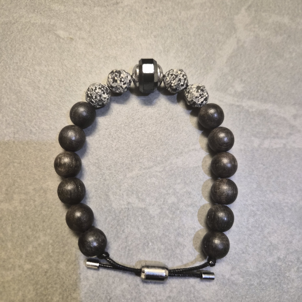 Vintage Swarovski Silver Stone and Black Onyx Bracelet